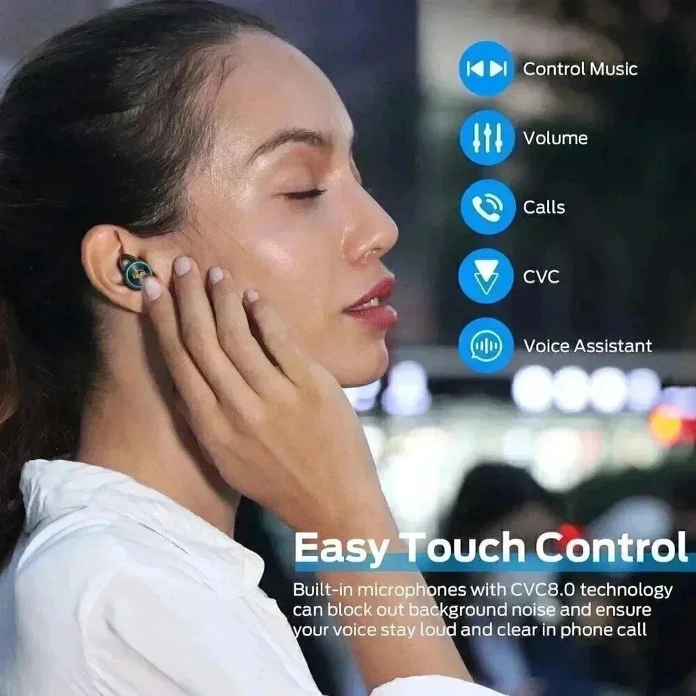 Wireless  Earbuds Bluetooth 5.0 in-Ear Headphones with Charging Case Earphones - Picture 3 of 8